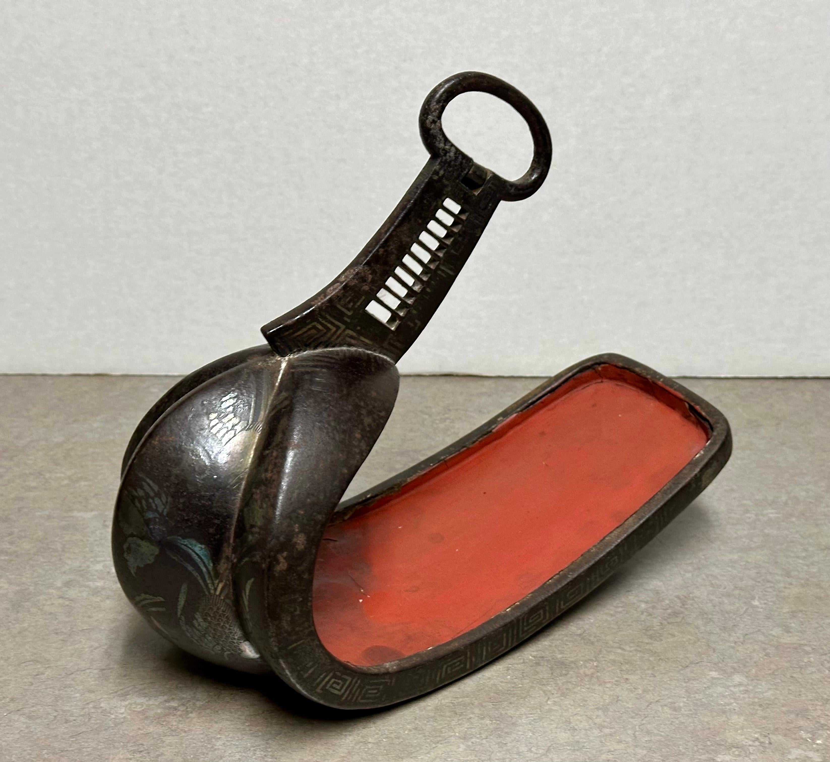 Rare Pair of Japanese Samurai Abumi (Stirrups) from the Edo Period For ...