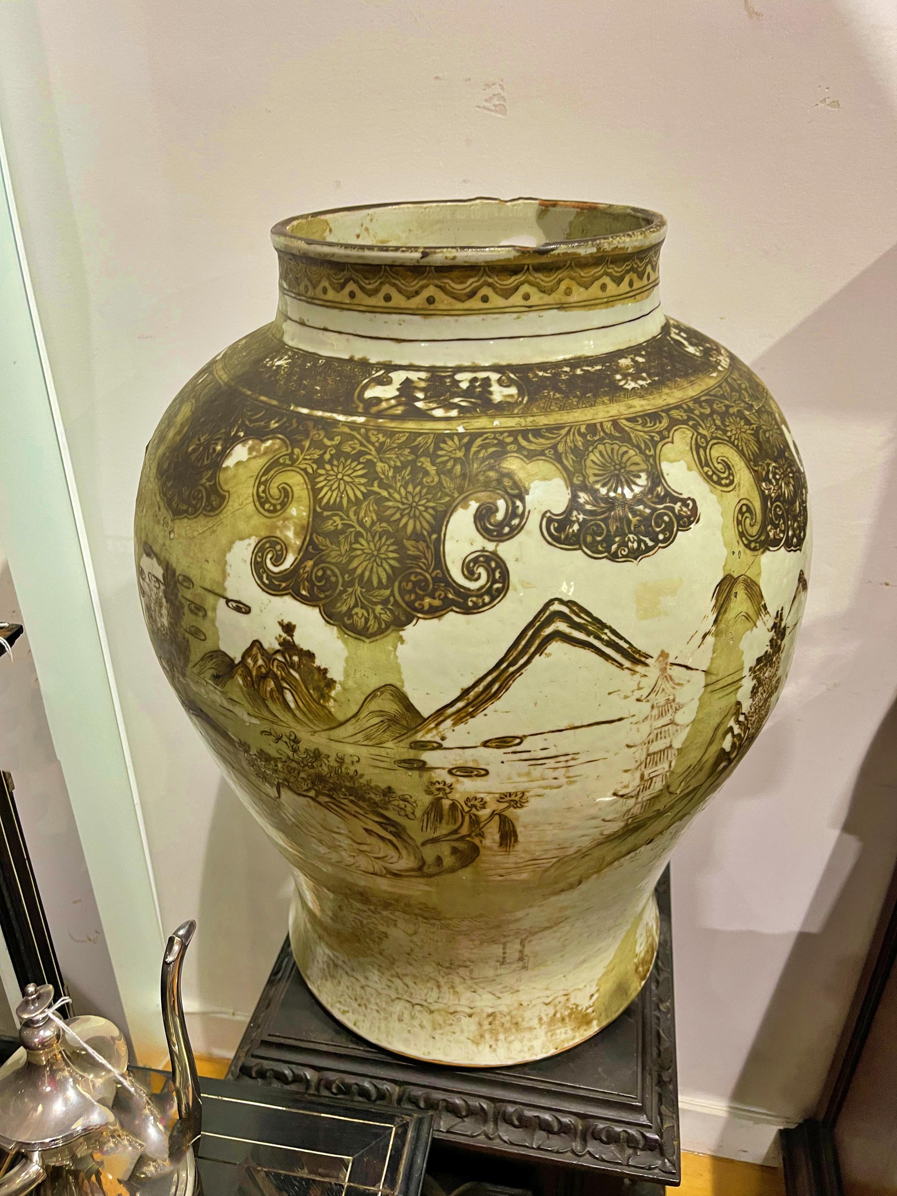 Rare Pair of Jars a Chinese Porcelain Kangxi Period 19th Century 1