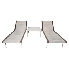 Rare Pair of Knoll International Sun Loungers, 1966 Mid-Century Modern Design