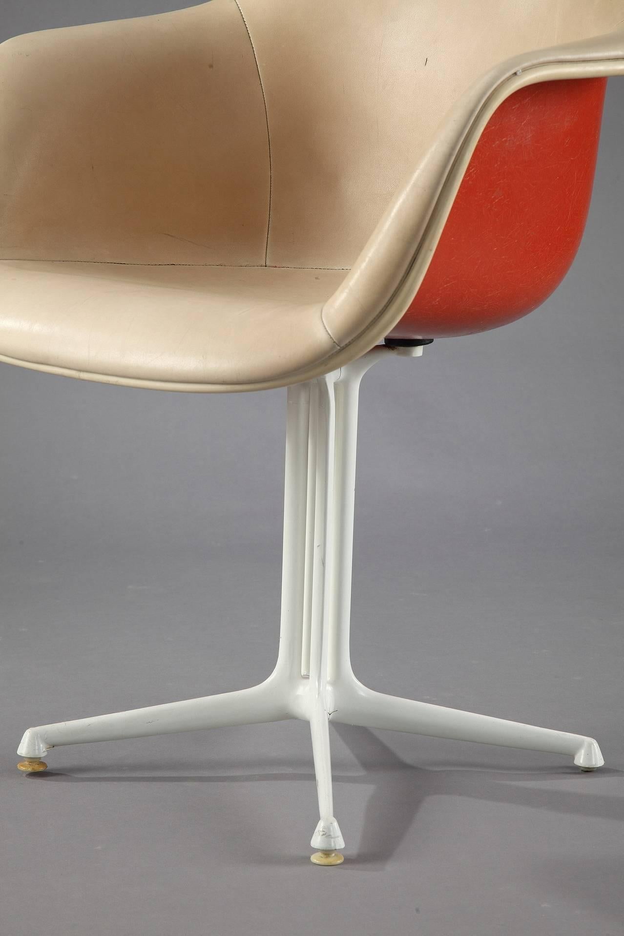 Lacquered Rare Pair of La Fonda Chairs by Charles and Ray Eames