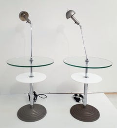 Paire de tables de lampe par Fontana Arte