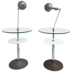 Rare Pair of Lamp Tables by Fontana Arte