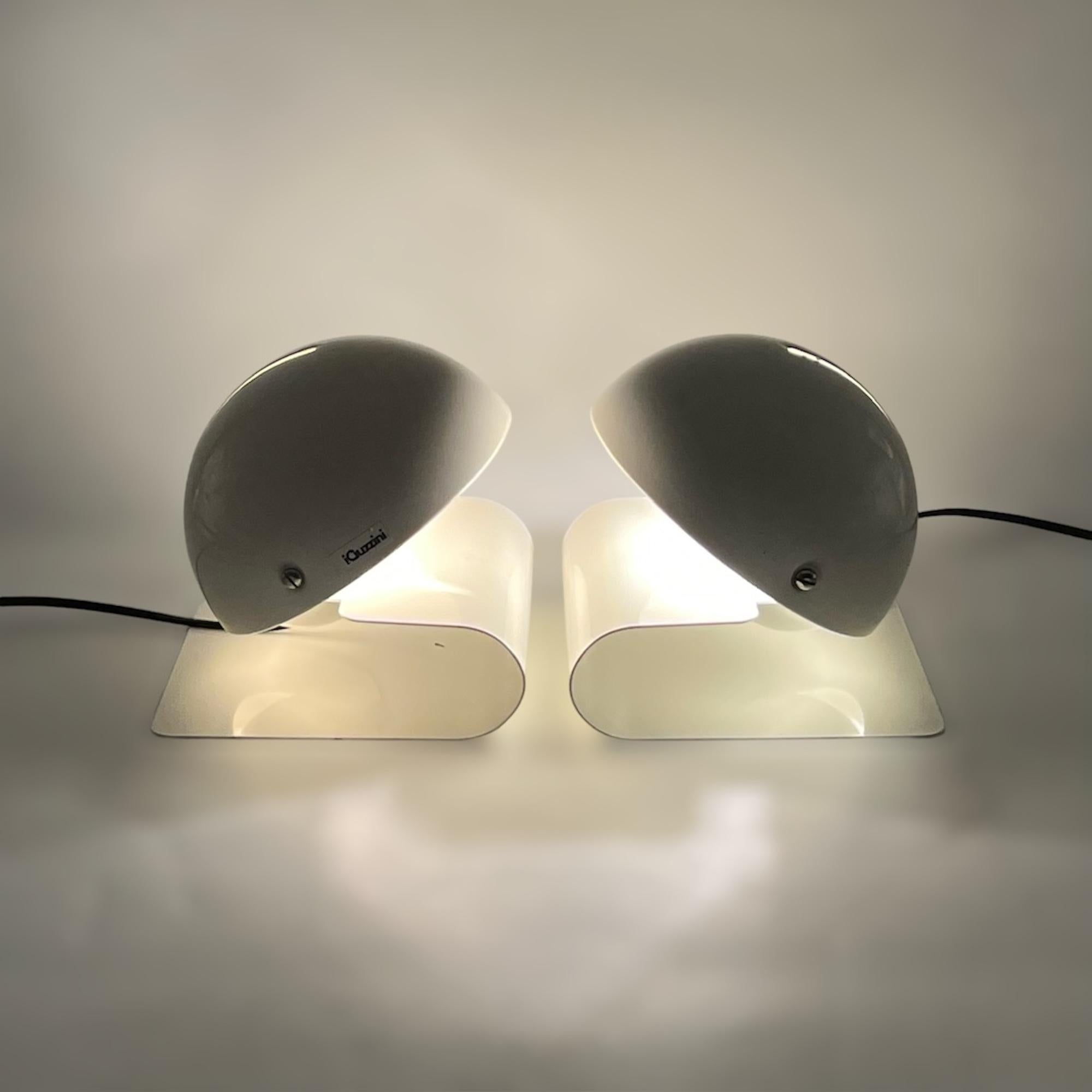 Rare Pair of Lamps 'Bugia' by Giuseppe Cormio for Harvey Guzzini, 1970s 2