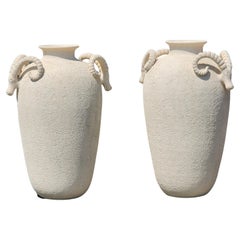 Rare Pair of Large Bitossi Archaeological Series Vases, circa 1980