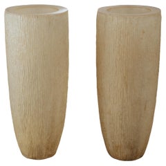 Rare Pair Of Large Vintage Resin Planters From France, Circa 1960