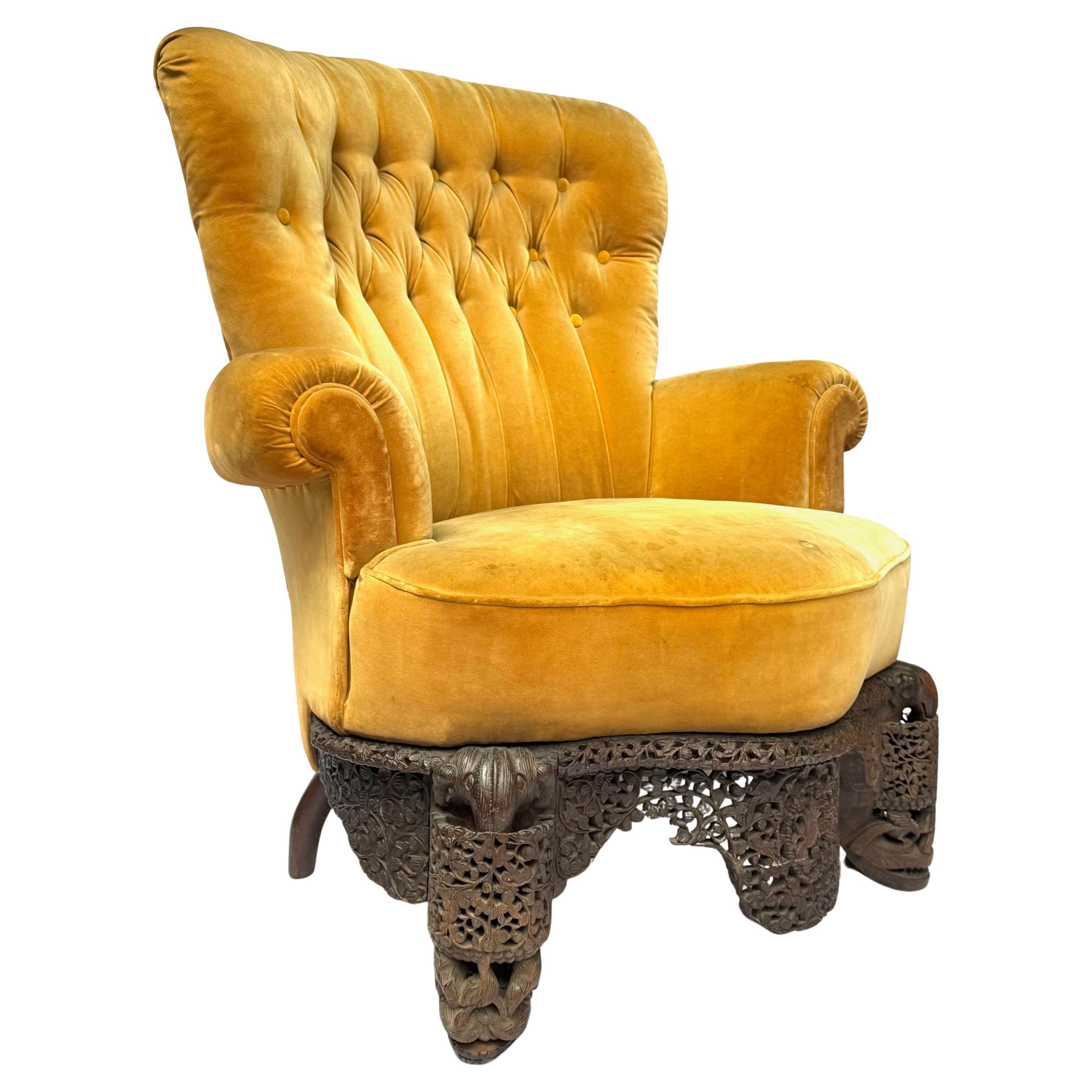 Raro par de sillones angloindios de finales del siglo XIX en Bastante bueno estado para la venta en Rio De Janeiro, BR