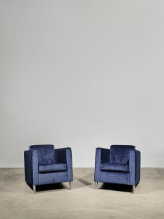 Rare pair of Len Niggelman armchairs by Philippe Starck