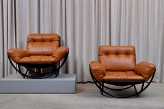 Rare Pair of Lennart Bender Easy Chairs, 1960s
