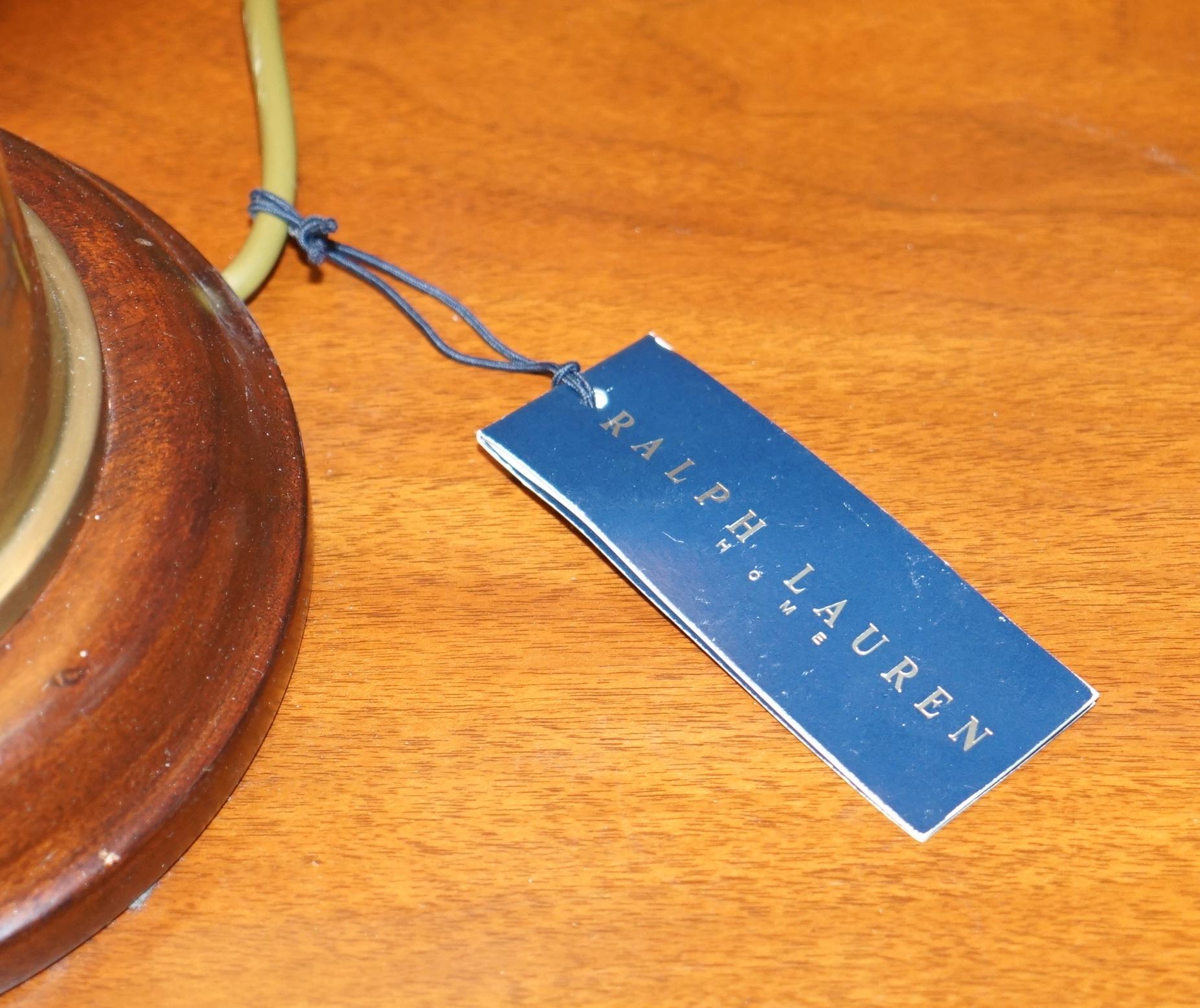 ralph lauren brass lamp