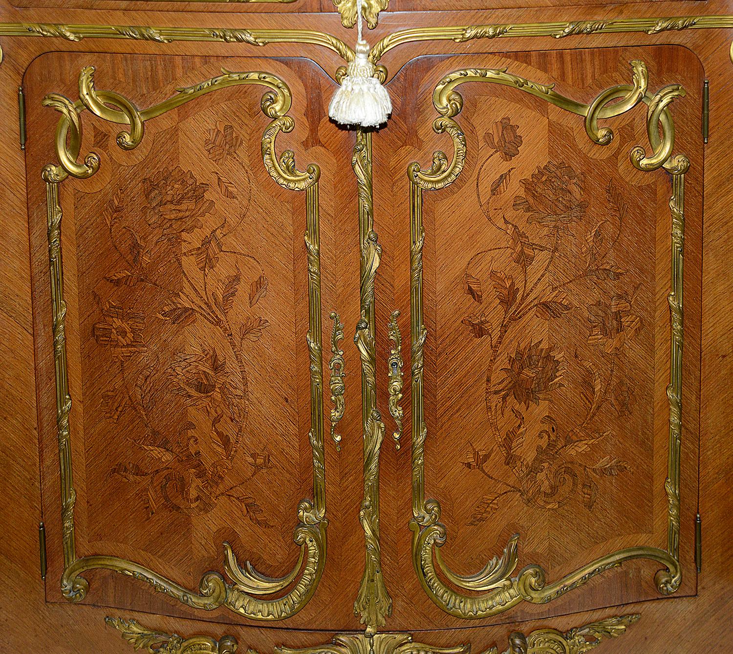 Rare Pair of Louis XVI Style Side Cabinets after Joseph Zwiener For Sale 8