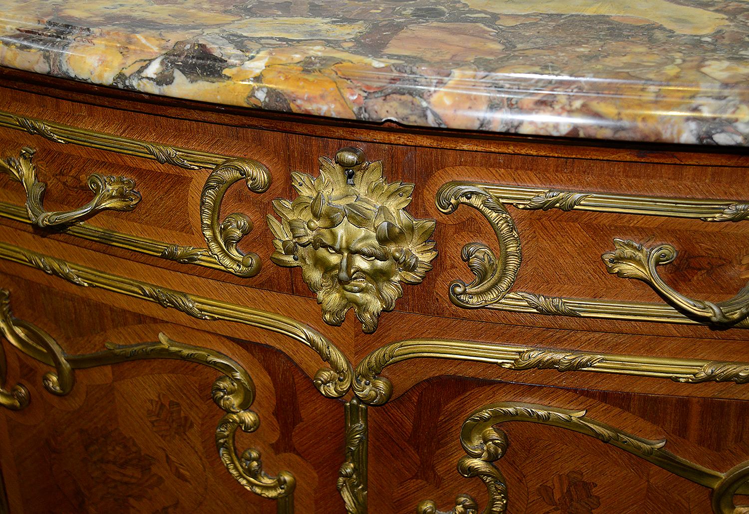 Rare Pair of Louis XVI Style Side Cabinets after Joseph Zwiener For Sale 10