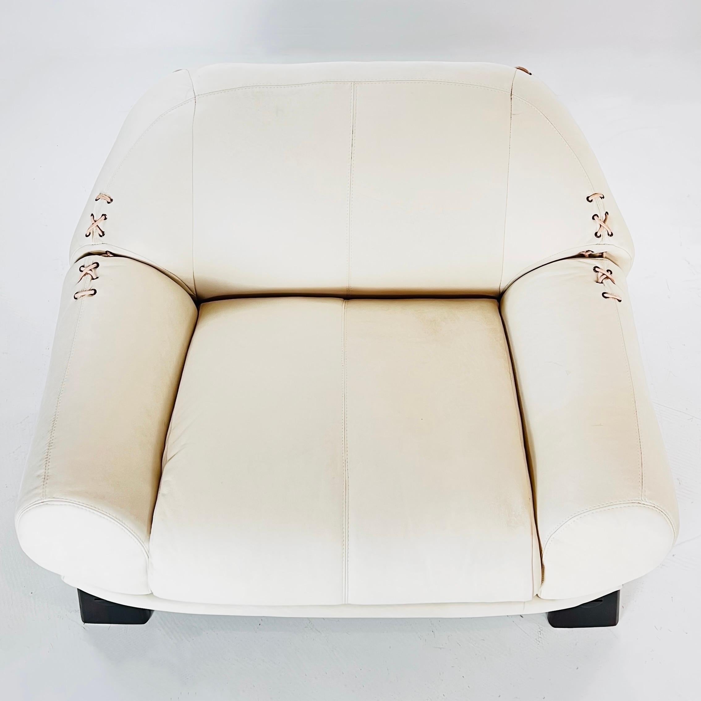 Rare Pair of Lounge Chair 'Móveis Cimo' Brazilian Caviuna Leather For Sale 2