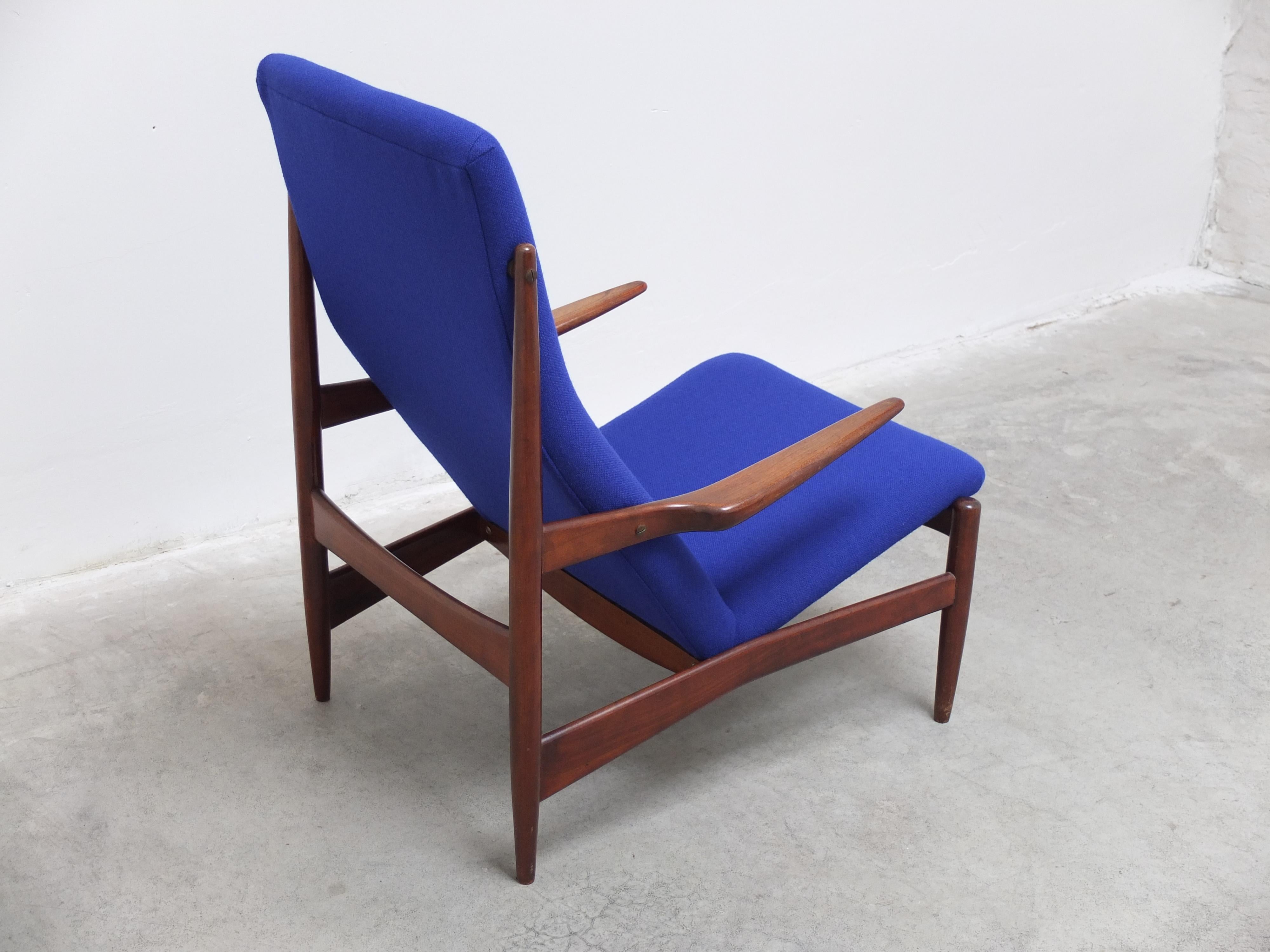 Rare Pair of Lounge Chairs by Alfred Hendrickx for Belform, 1950s For Sale 12