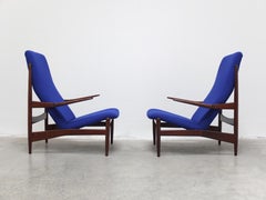 Rare Pair of Lounge Chairs by Alfred Hendrickx for Belform, 1950s