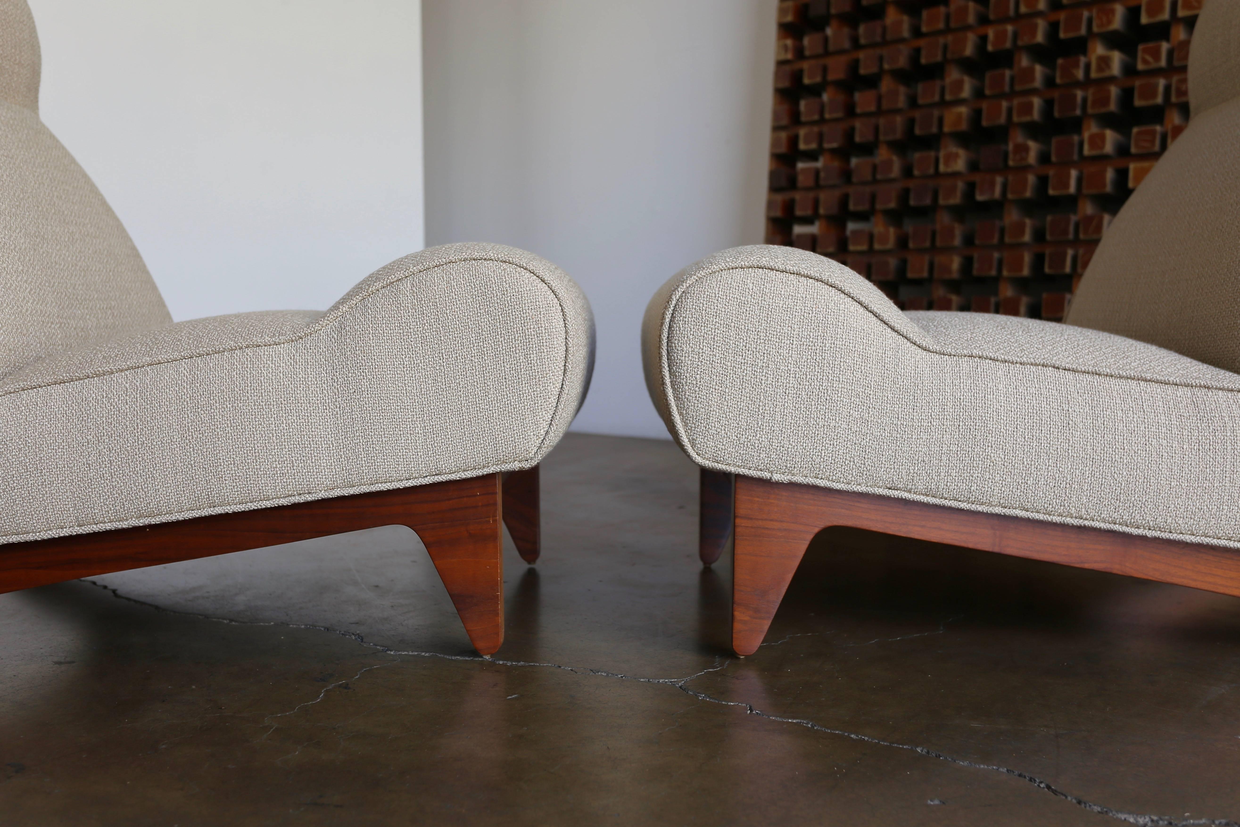 Rare Pair of Lounge Chairs by Edward Wormley for Dunbar 2
