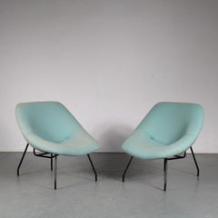 Rare Pair of Lounge Chairs by GAR, France, 1950