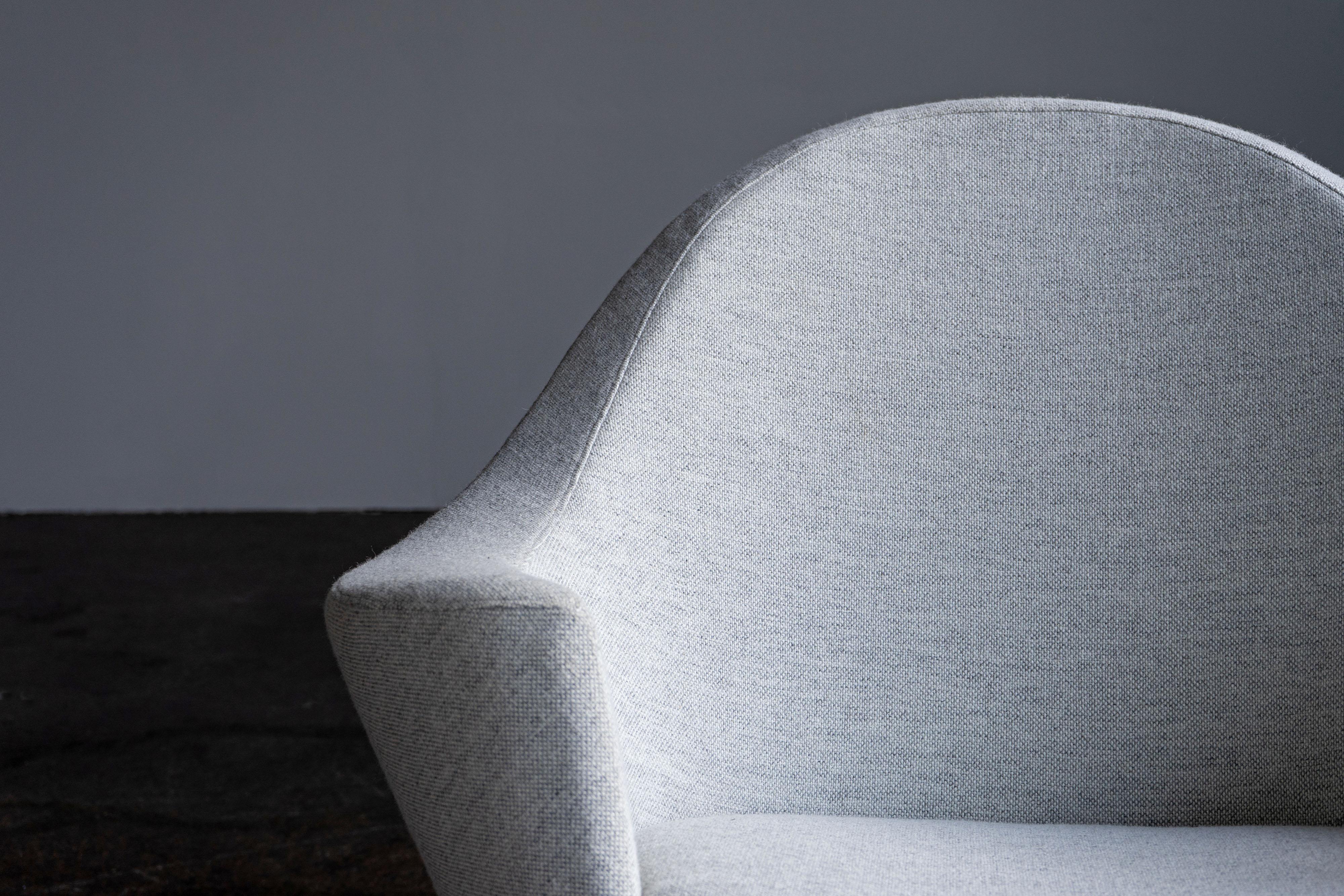 Mid-Century Modern Paire de fauteuils de salon rares par Ib Kofod Larsen pour Fritz Hansen, 1959 en vente