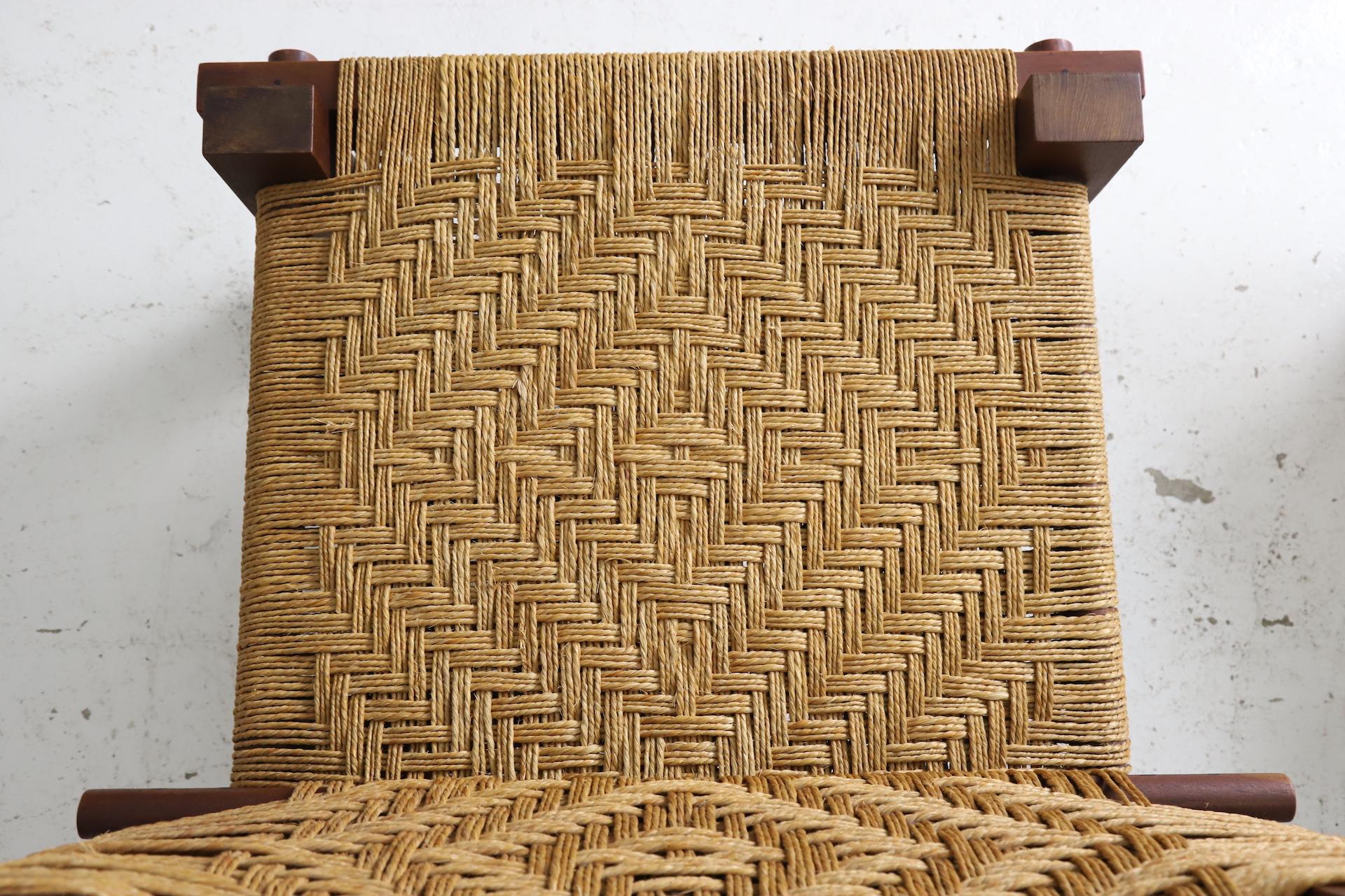 Rara coppia di sedie da salotto di Mini Boga per Taaru, India, 1960 ca. in vendita 1