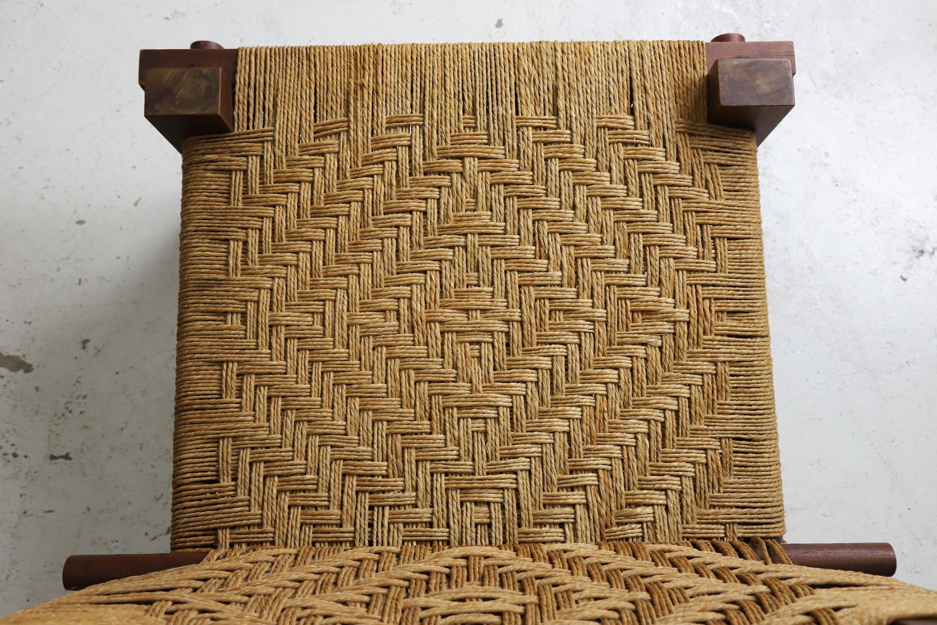 Rara coppia di sedie da salotto di Mini Boga per Taaru, India, 1960 ca. in vendita 2
