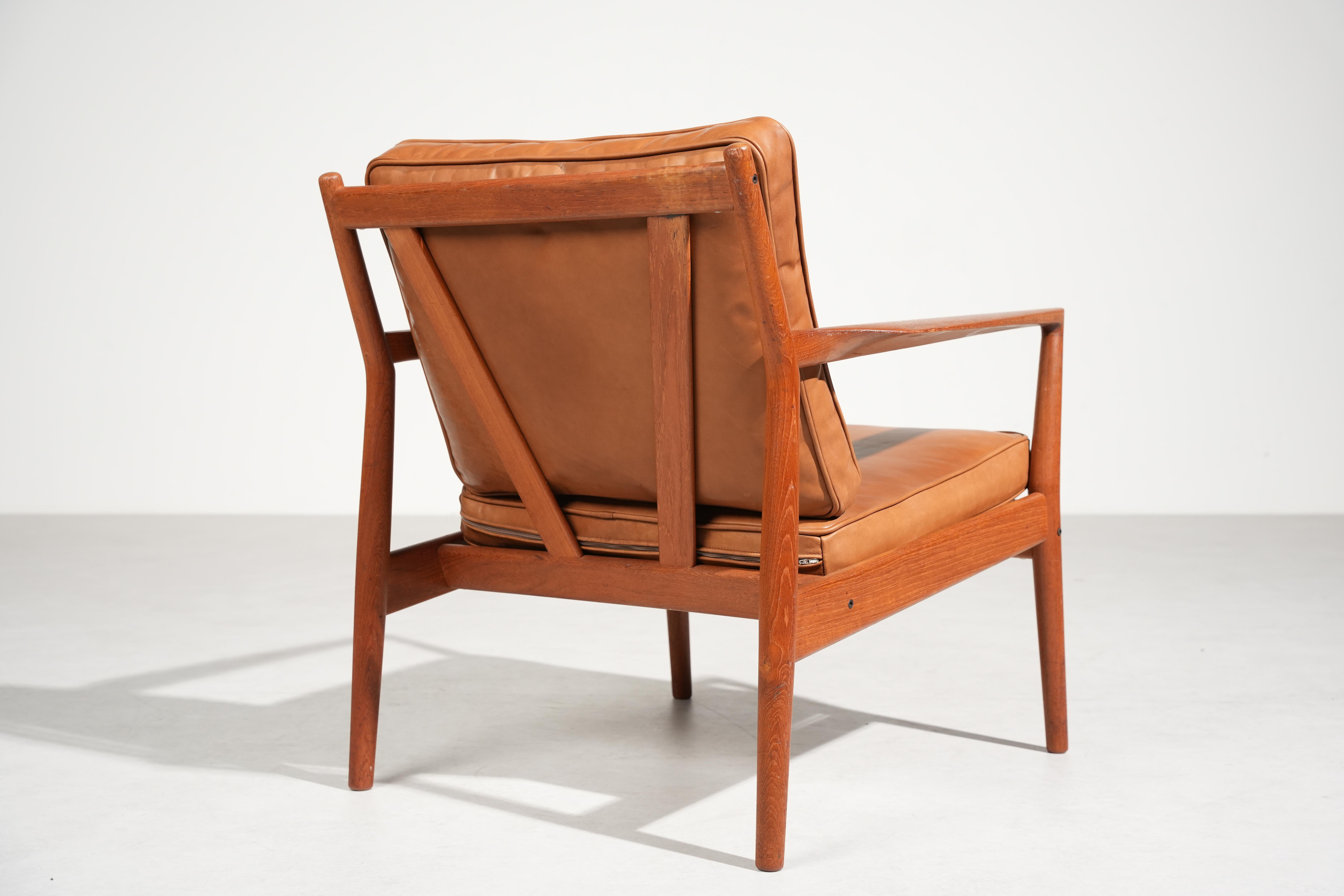 Raro par de tumbonas de Steffen Syrach-Larsen para Børge Jensen en venta 2