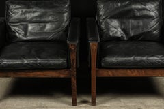 Rare Pair of Lounge Chairs Designed by Hans Wegner, Model AP 62