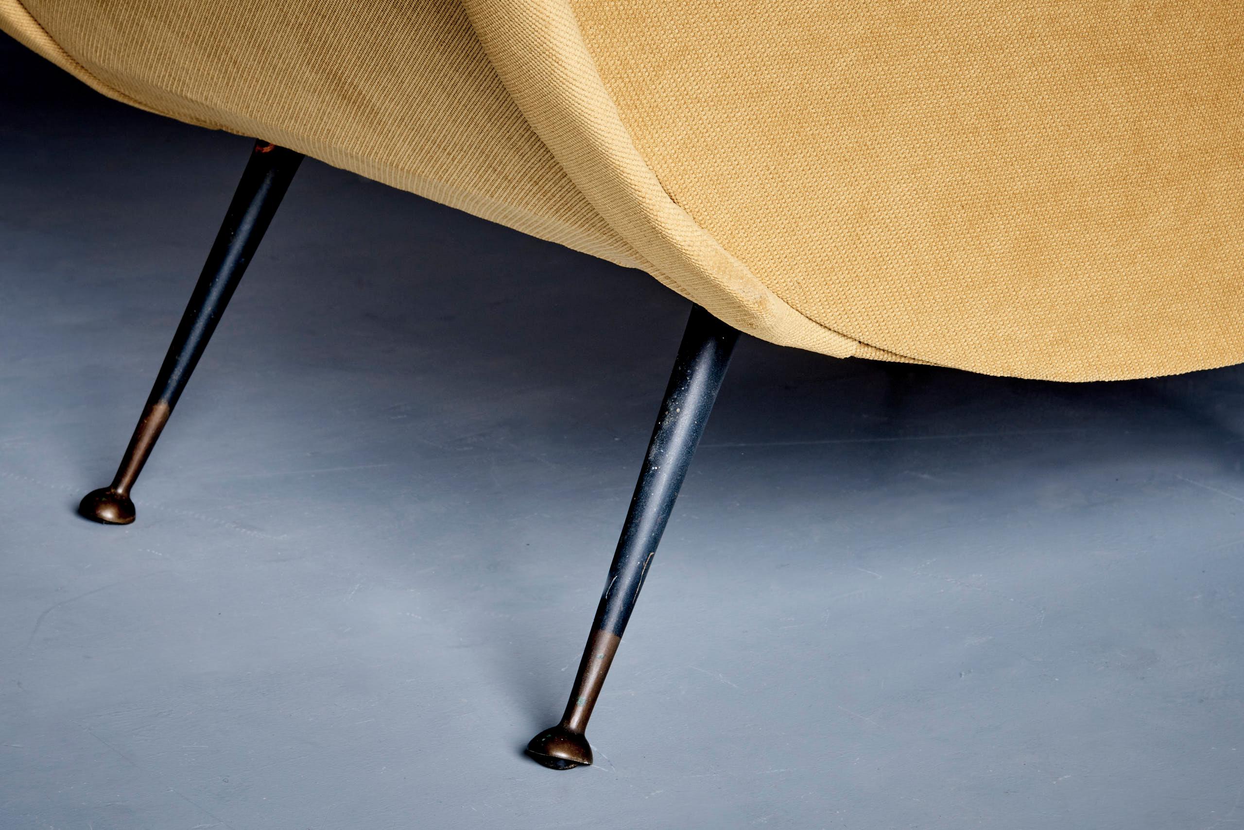 Rare Pair of Lounge Chairs in the manner of Gastone Rinaldi en venta 3