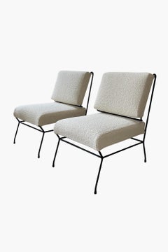 Rare Pair of Low Chairs by Gastone Rinaldi for Rima