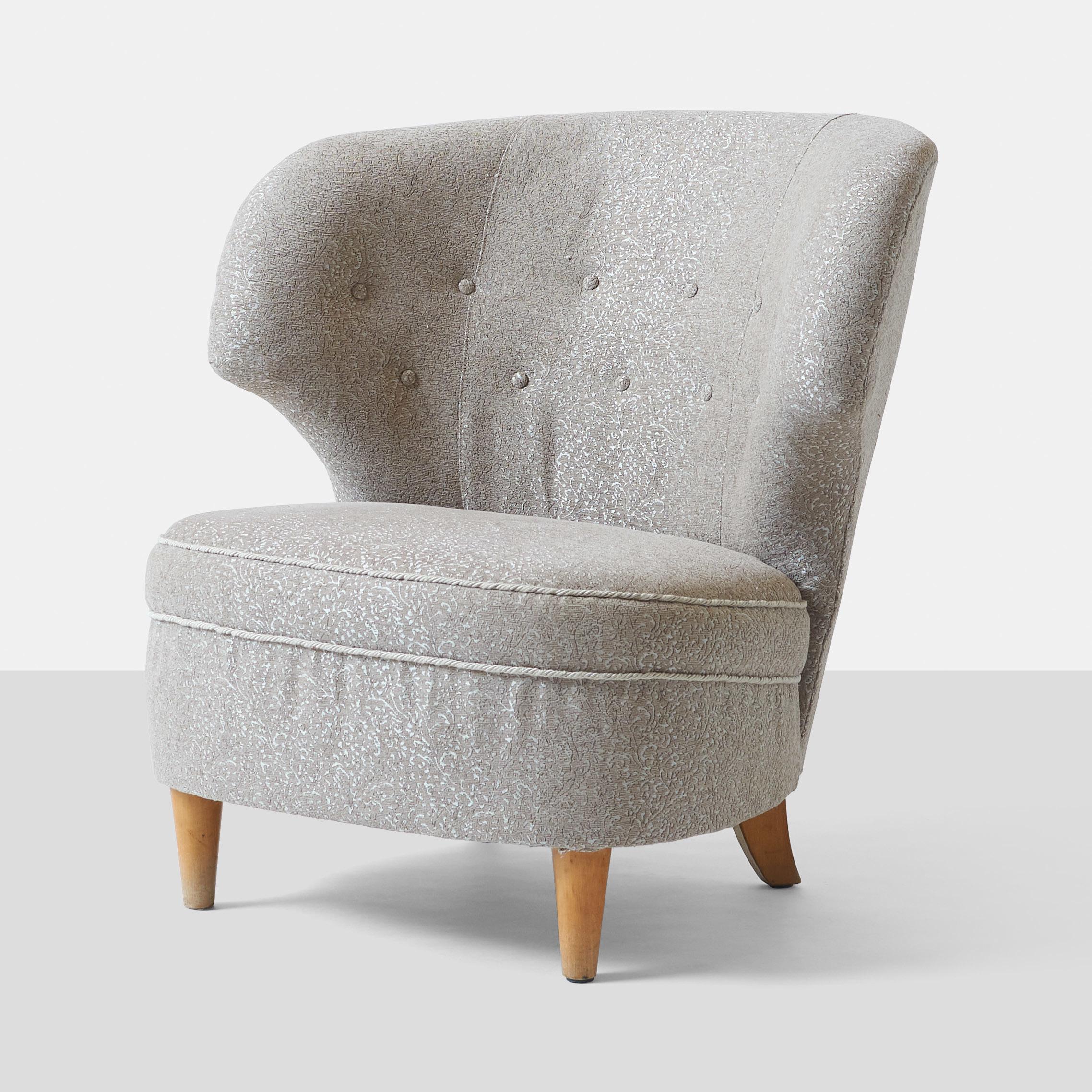 Moderne Paire de fauteuils de salon bas rares par Carl-Johan Boman en vente