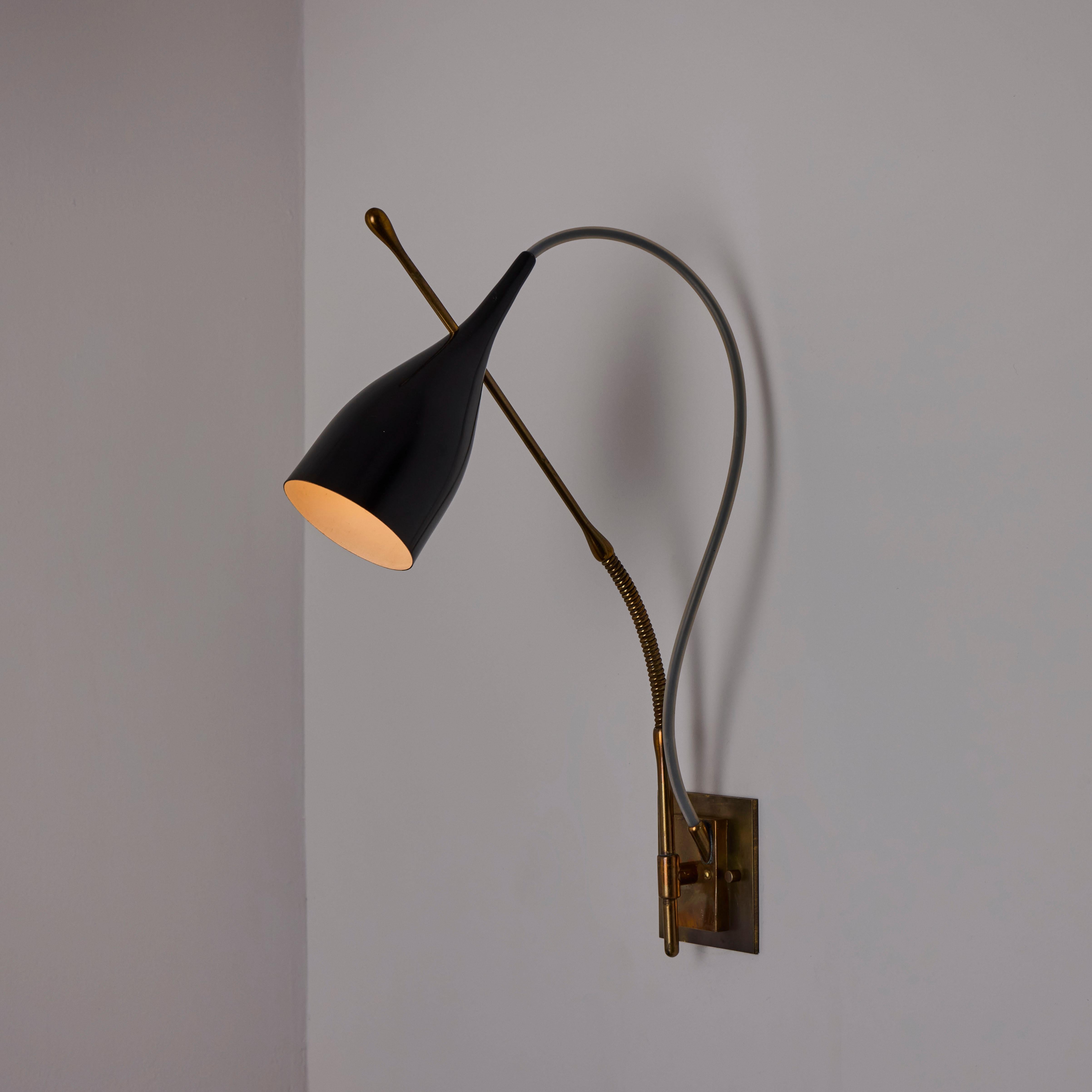 Rare Pair of 'Lucinella' Wall Lights by Angelo Lelii for Arredoluce en venta 6