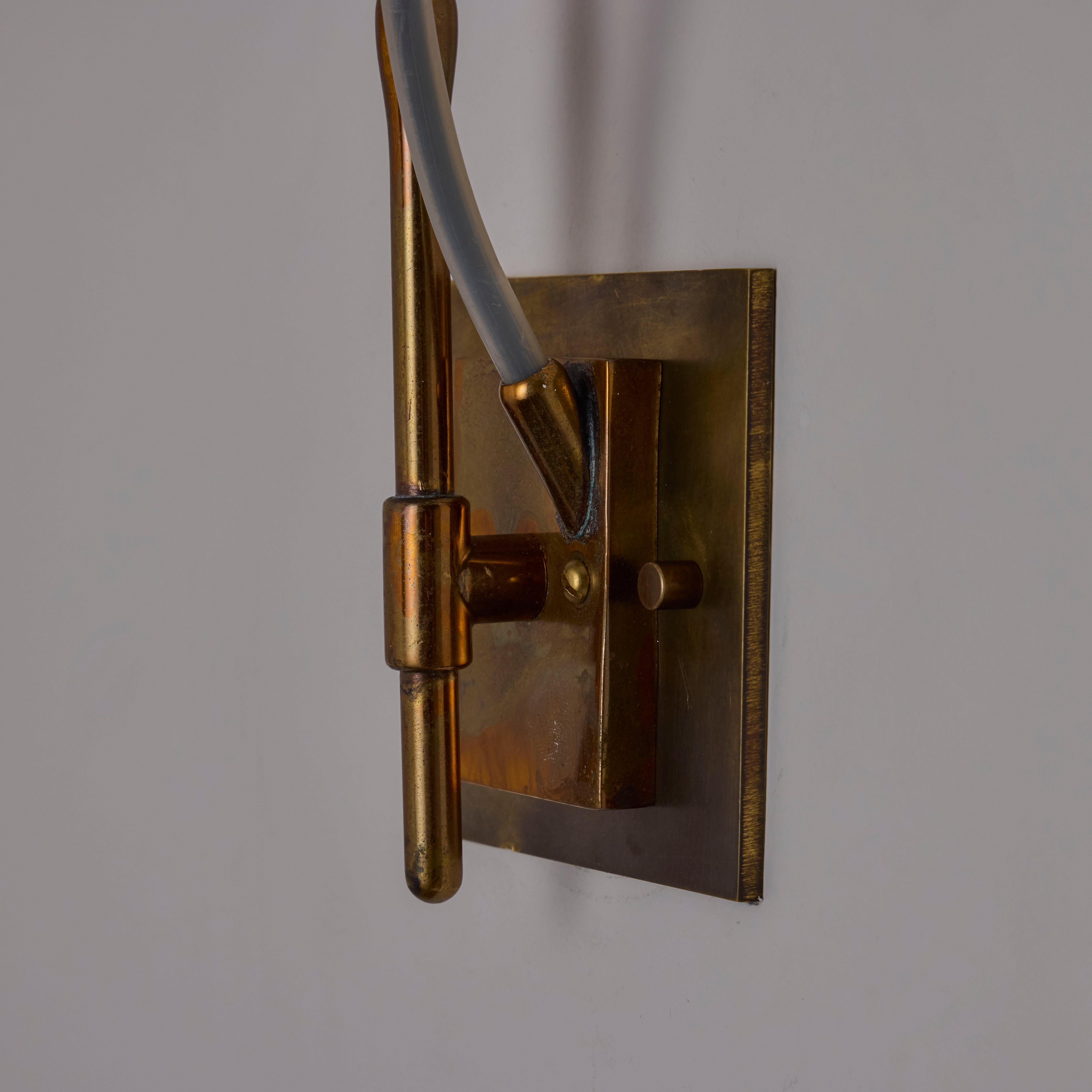 Rare Pair of 'Lucinella' Wall Lights by Angelo Lelii for Arredoluce en venta 10