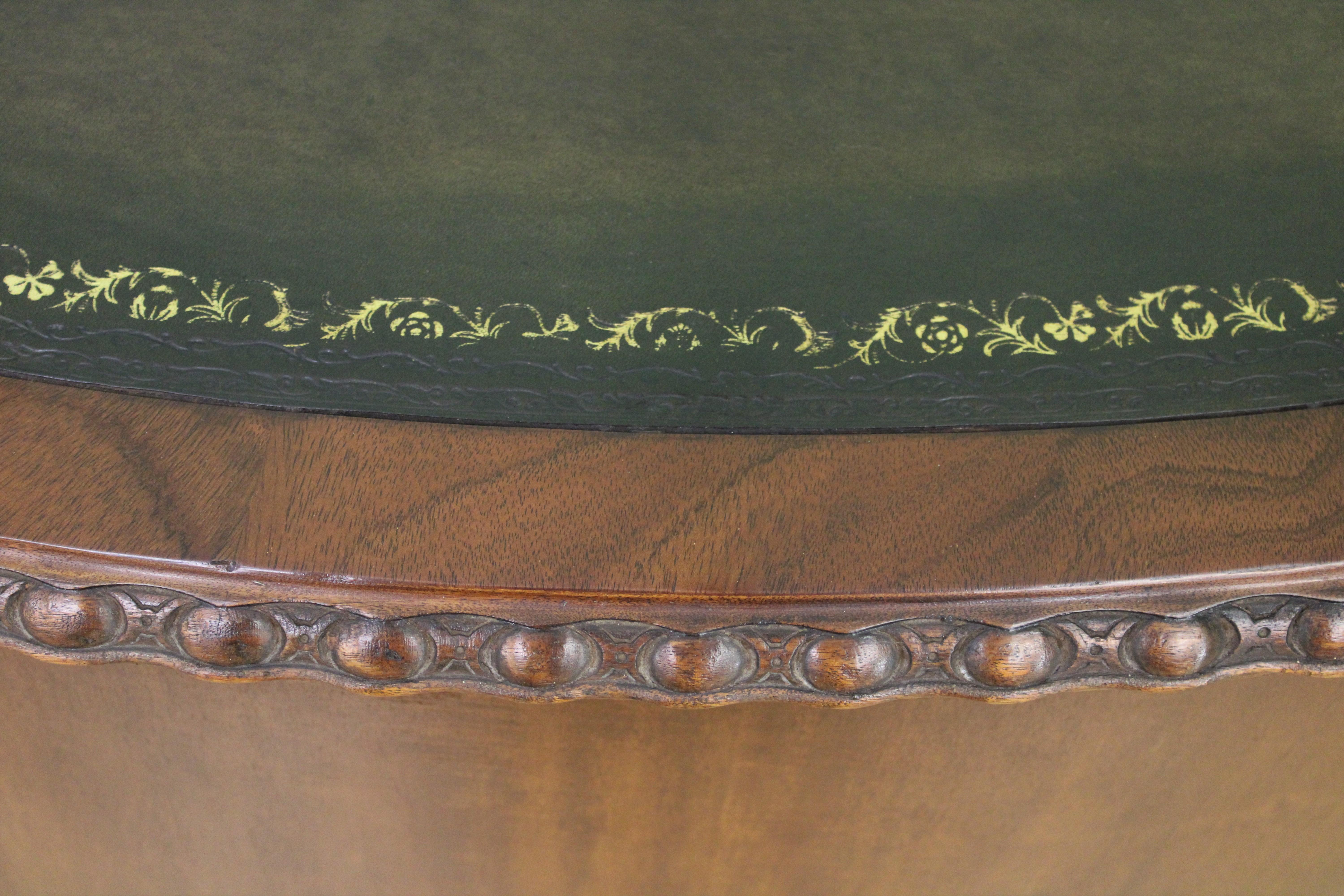 Rare Pair of Mahogany Kidney Shaped Writing Desks by Waring and Gillow For Sale 13