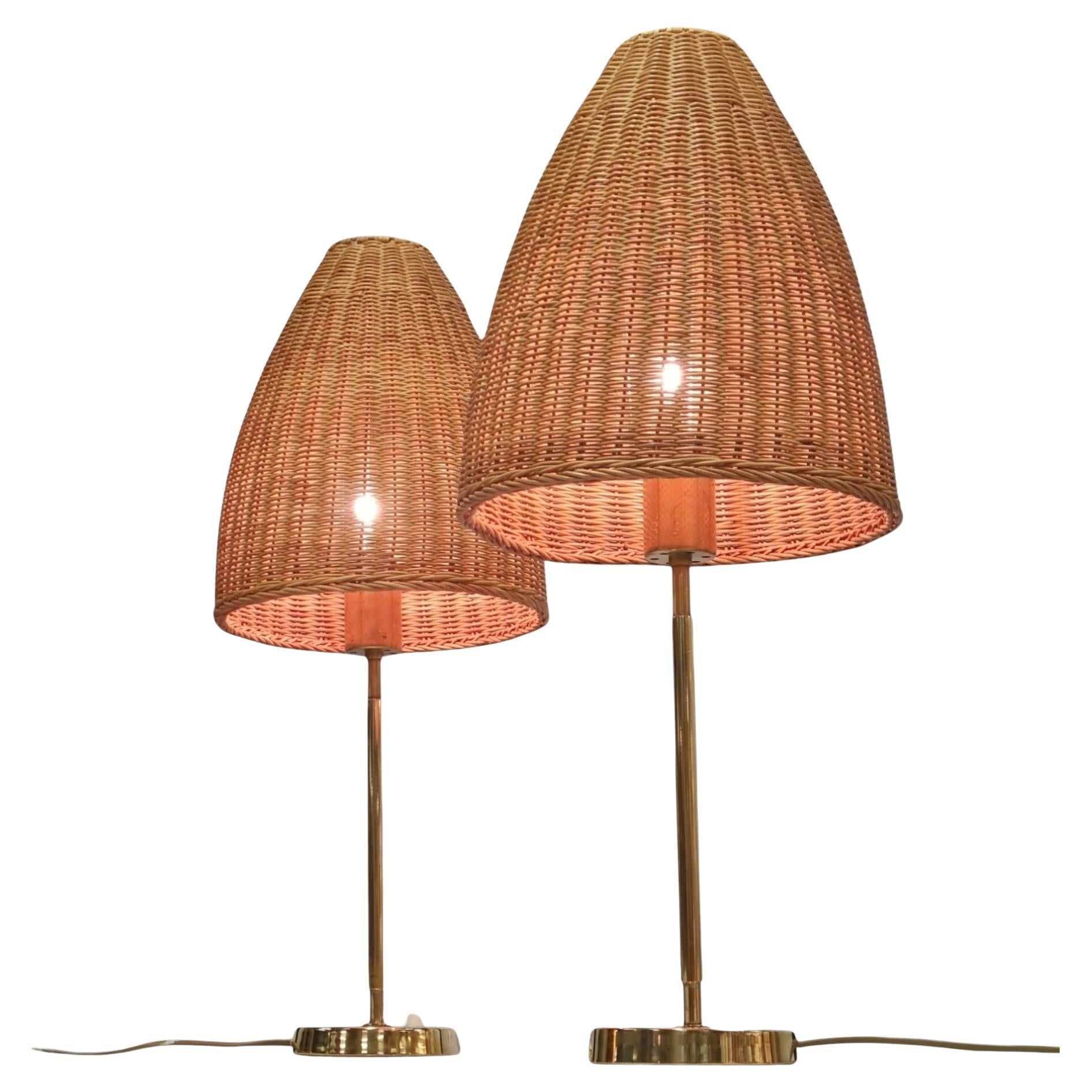 Rare paire de lampes de table Maija Heikinheimo, modèle MH705, Valaistustyö 1960s en vente