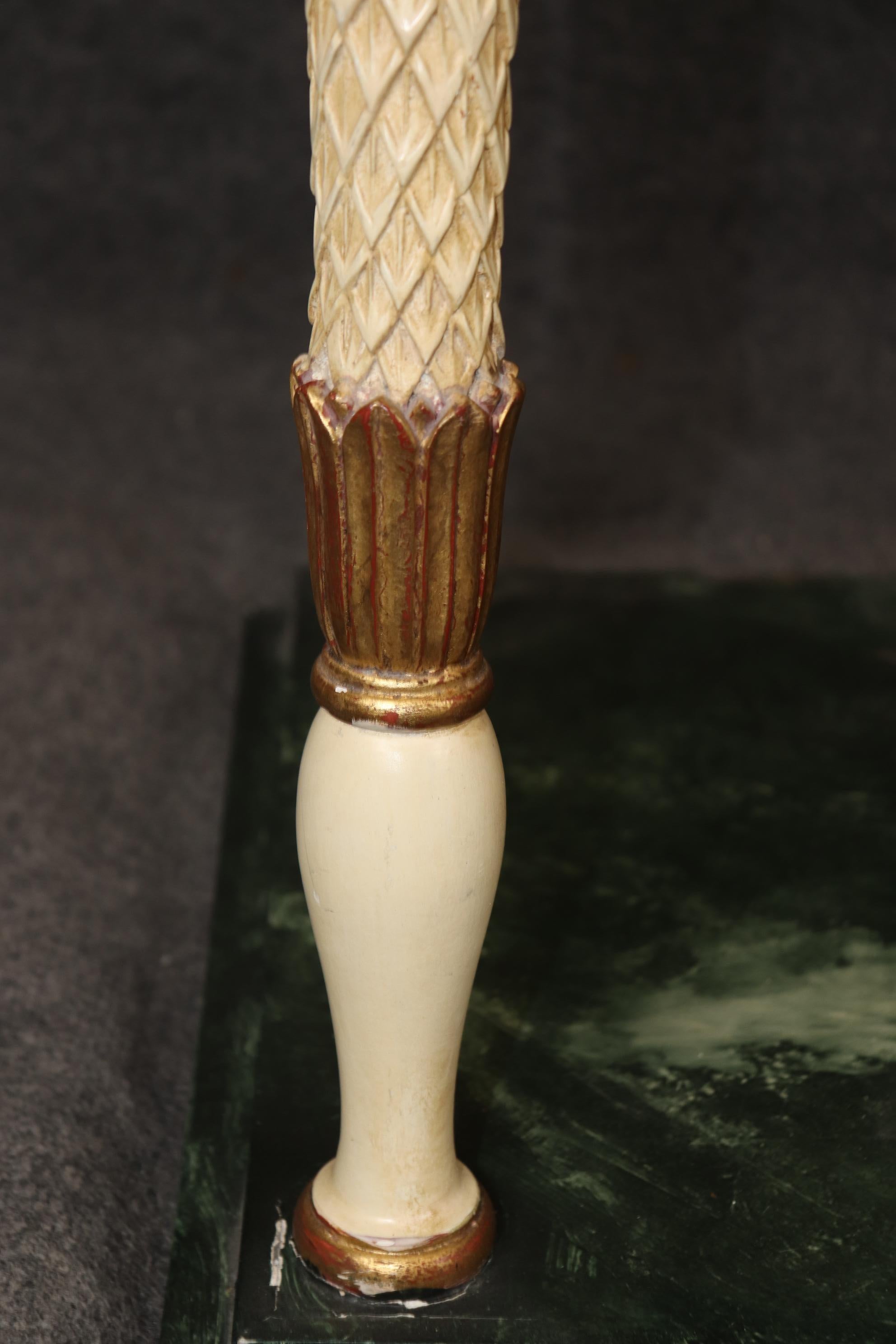 Raro par de consolas decoradas con mármol y pintura de imitación de mármol Manner Jansen en venta 4