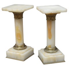 Rare Pair Of Marble Pedestals c1870 Marble Columns