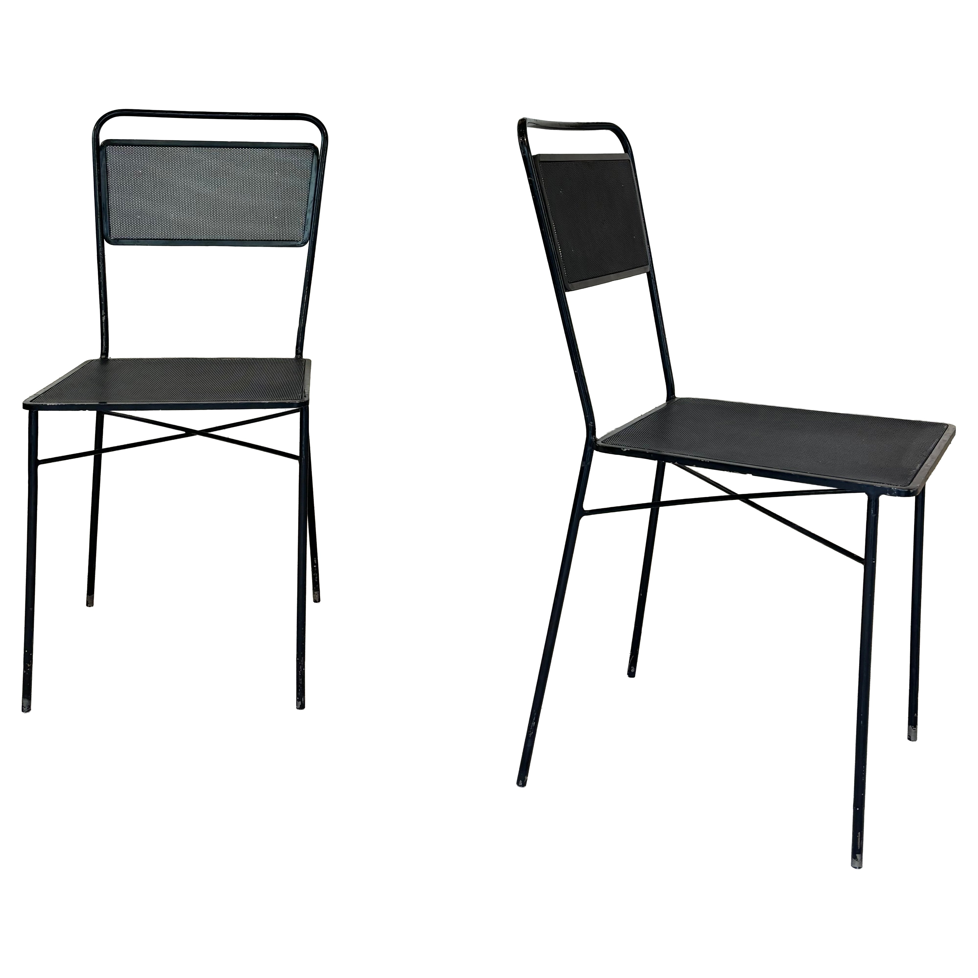 Rare pair of Mathieu Matégot chairs