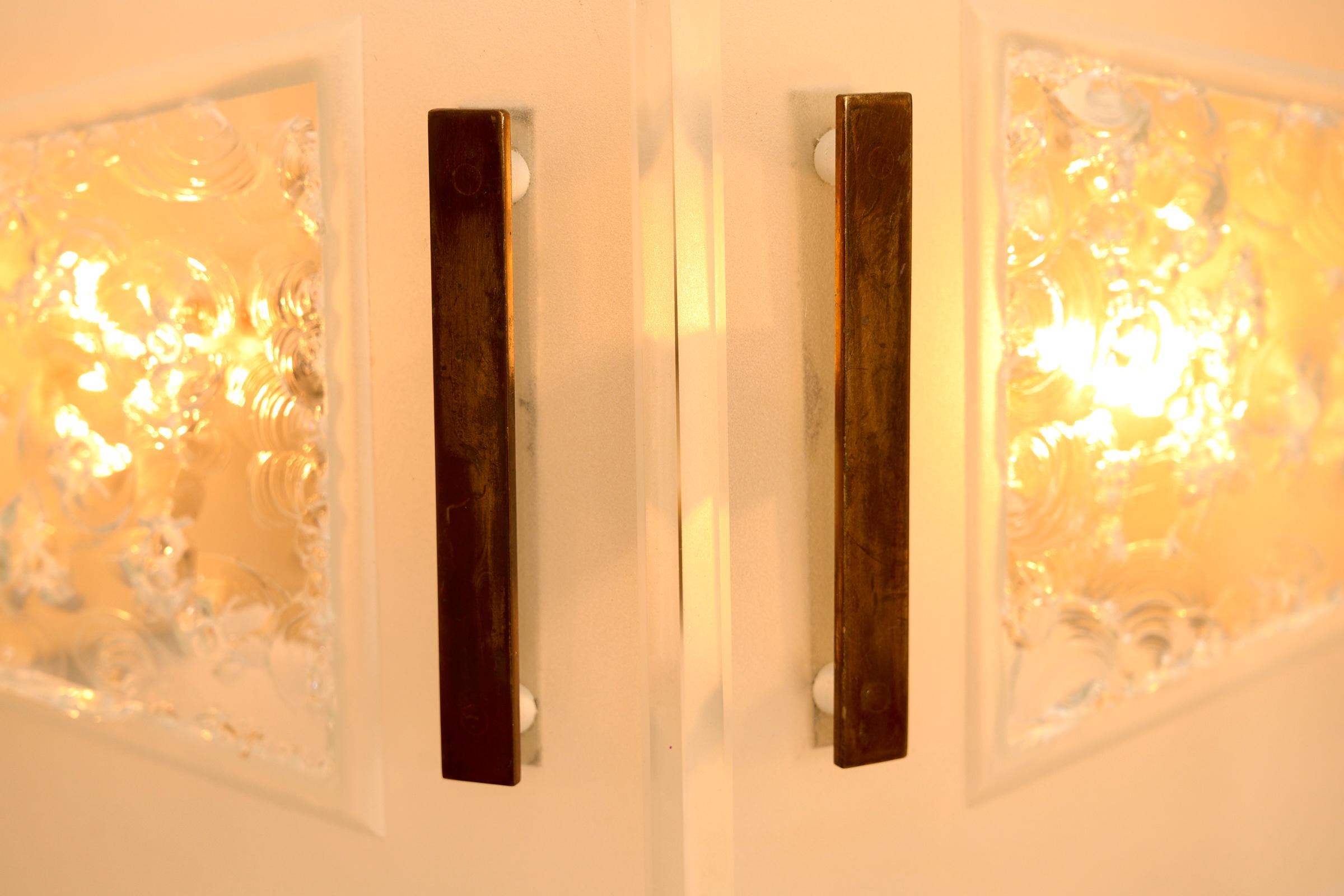 Mid-20th Century Rare Pair of Max Ingrand Wall Lights For Sale