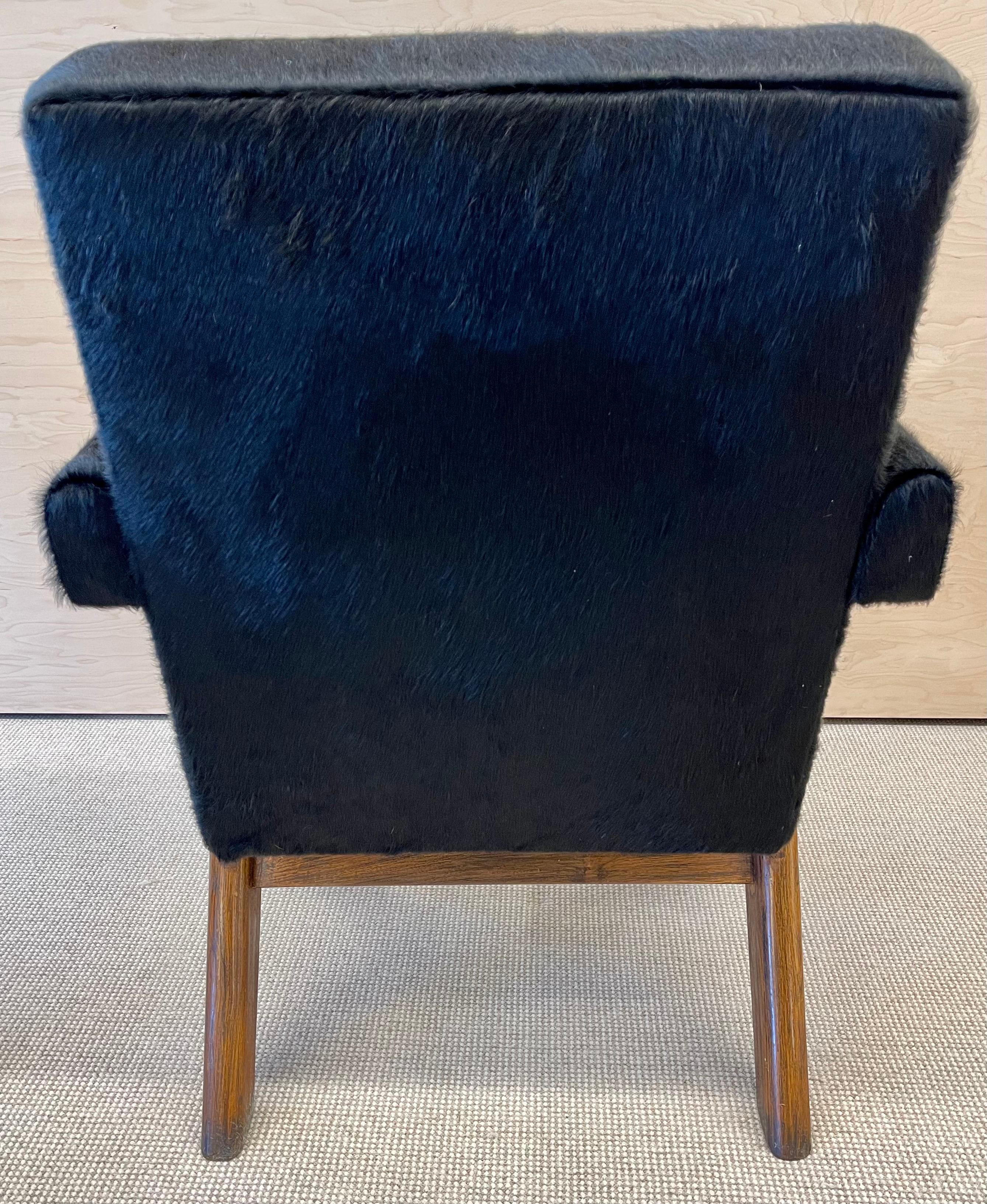 Pair of Mid-Century Modern Upholstered ‘Committee’ Chairs Attr. Pierre Jeanneret 4