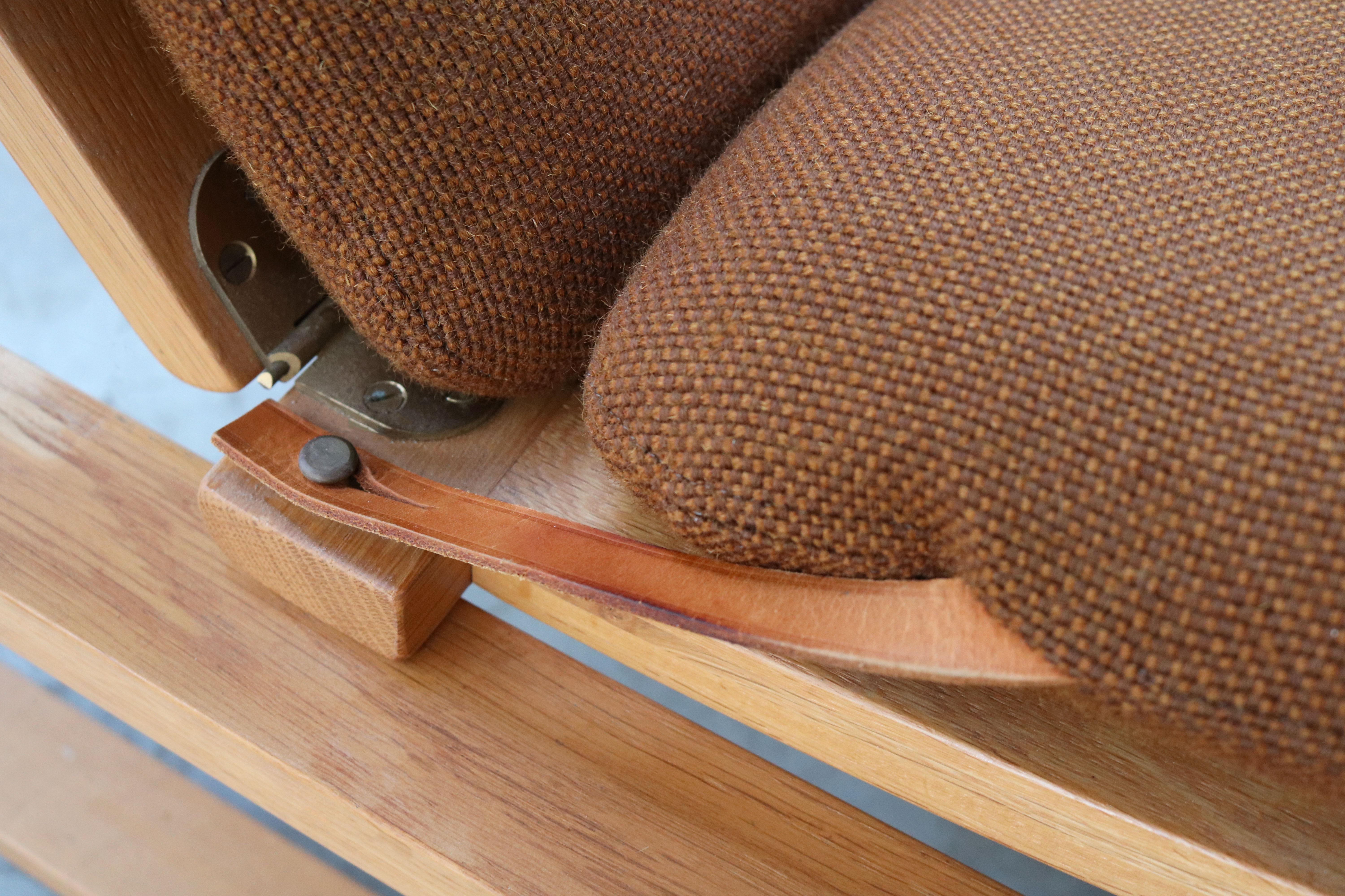 Seltenes Paar Sessel Modell 2254 von Børge Mogensen mit Ottomanen 1950er Jahre Wolle im Angebot 6