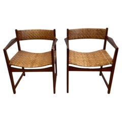 Rare paire de fauteuils Model 350 par Peter Hvidt & Orla Mølgaard, années 1950