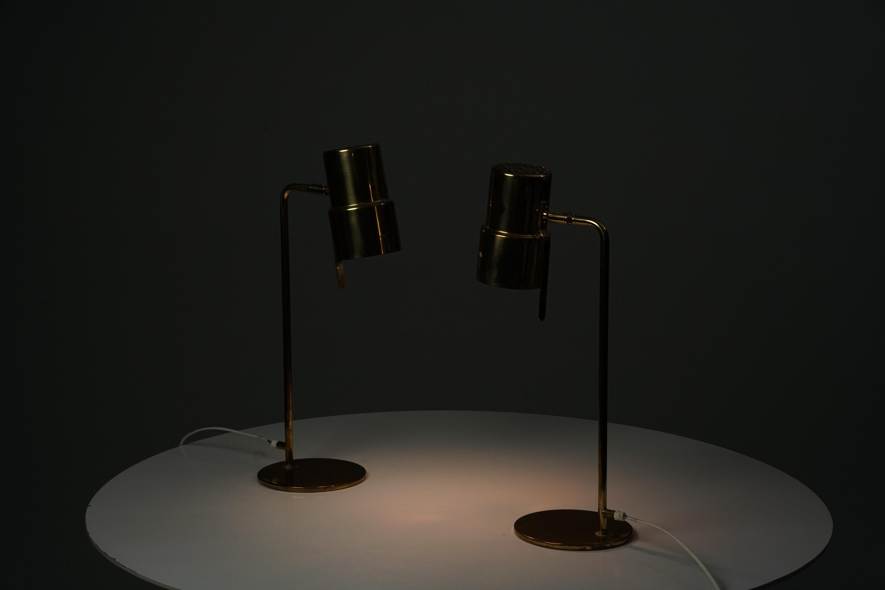 Rare Pair of Model G154 Table Lamps, Hans-Agne Jacobsson, AB Markaryd, 1960s For Sale 4