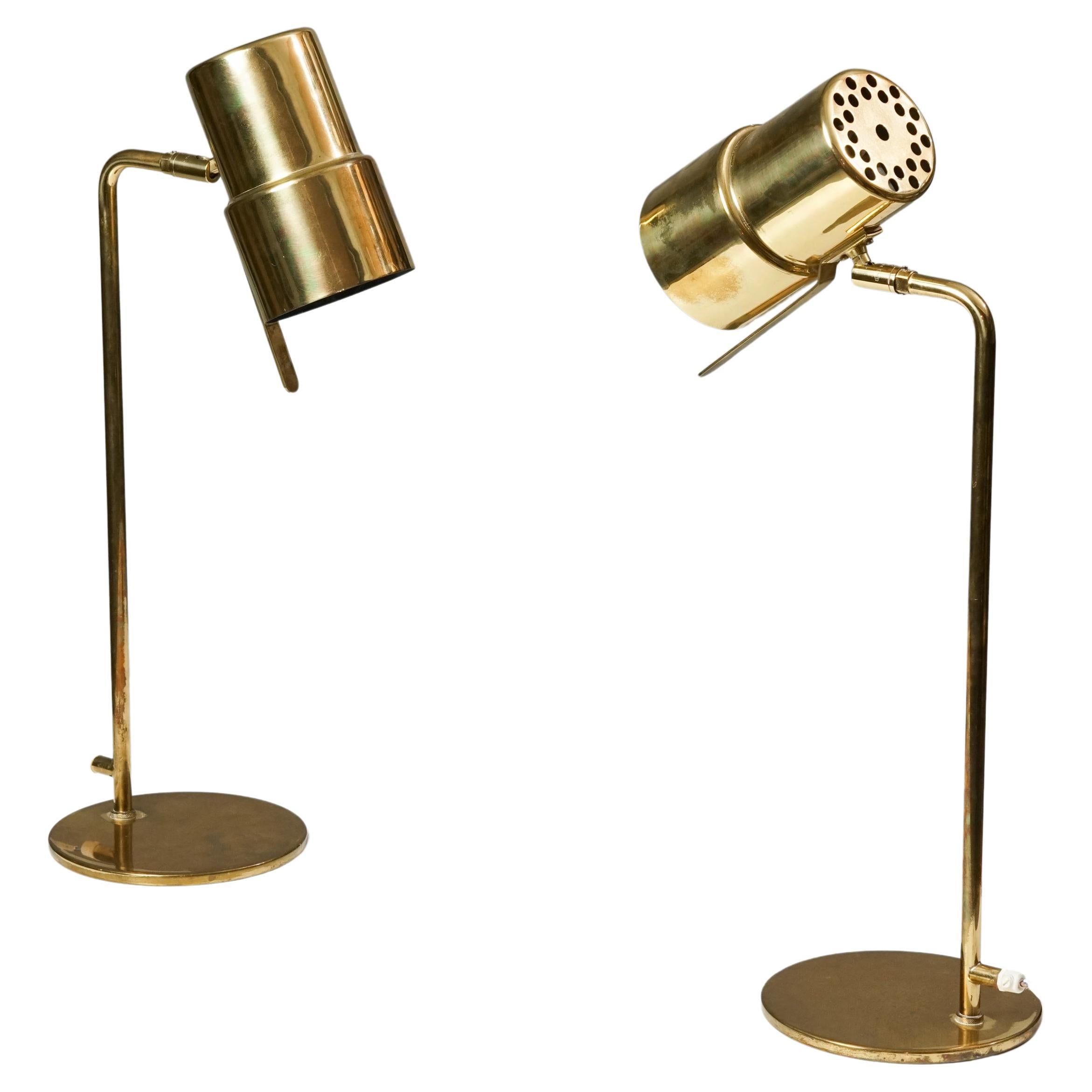 Rare Pair of Model G154 Table Lamps, Hans-Agne Jacobsson, AB Markaryd, 1960s For Sale