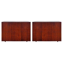 Rare Pair of Modern Dialogica Monique & Sergio Savarese Media Cabinets