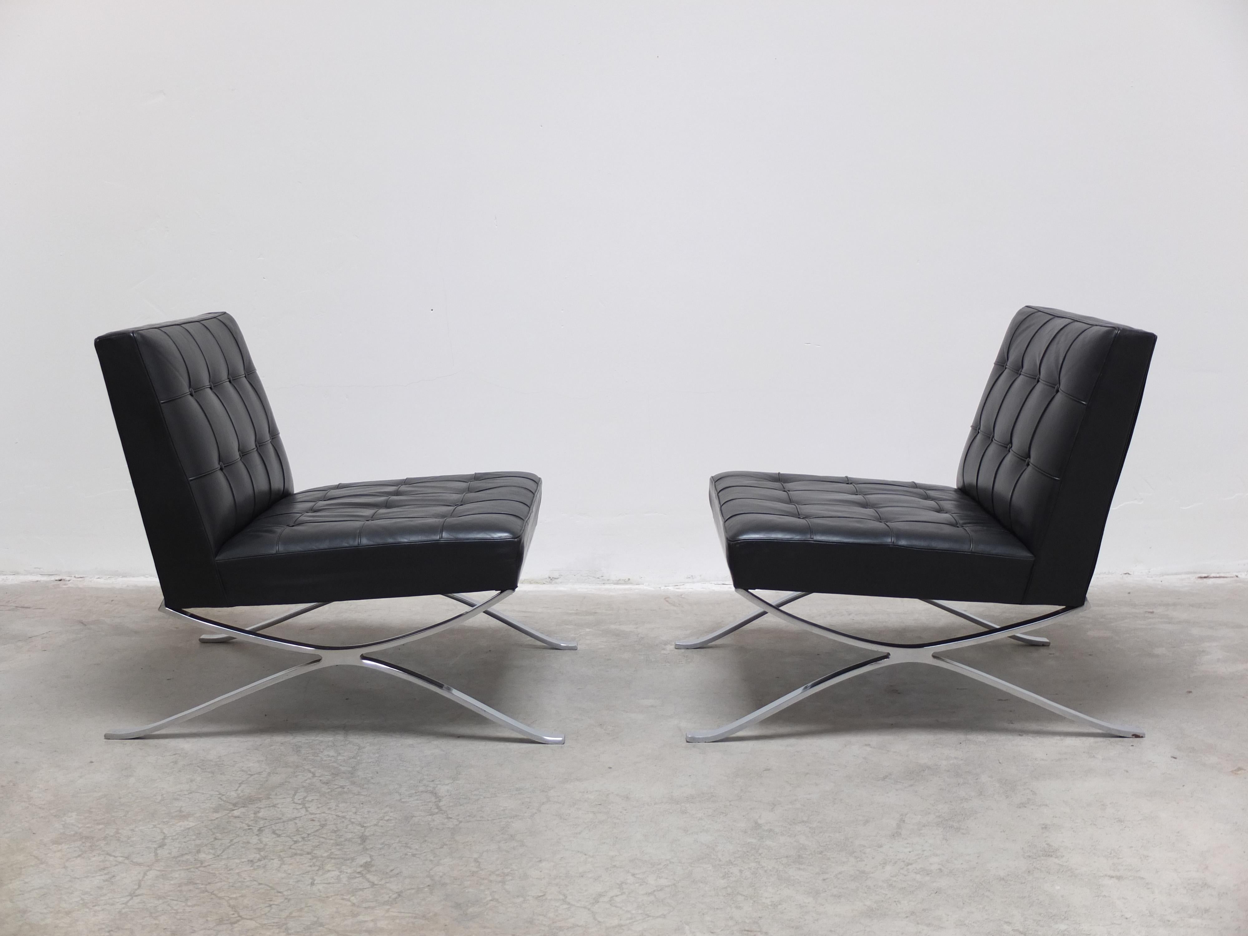 Rare Pair of Modernist Lounge Chairs by Hans Kaufeld, 1960s For Sale 7