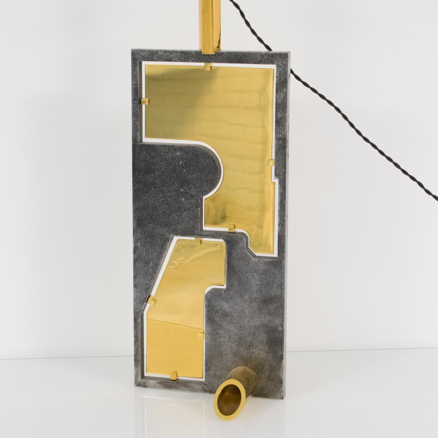 Rare Pair of Modernist Table Lamp, circa 1980 For Sale 4