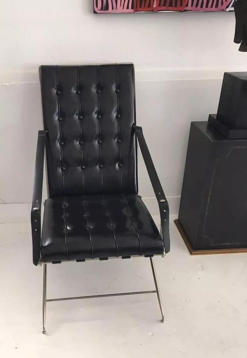 Raro par de sillas de campaña napoleónicas John Vesey Acero en venta