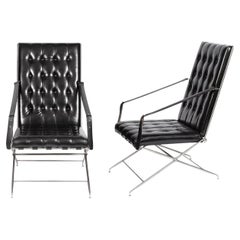 Rare Pair of Napoleonic Campaign Chairs John Vesey