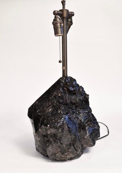 Rare Pair Of Natural Rock Crystal Lamps  By Phoenix