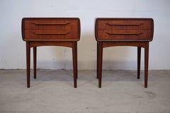 Rara coppia di comodini in teak di Johannes Andersen