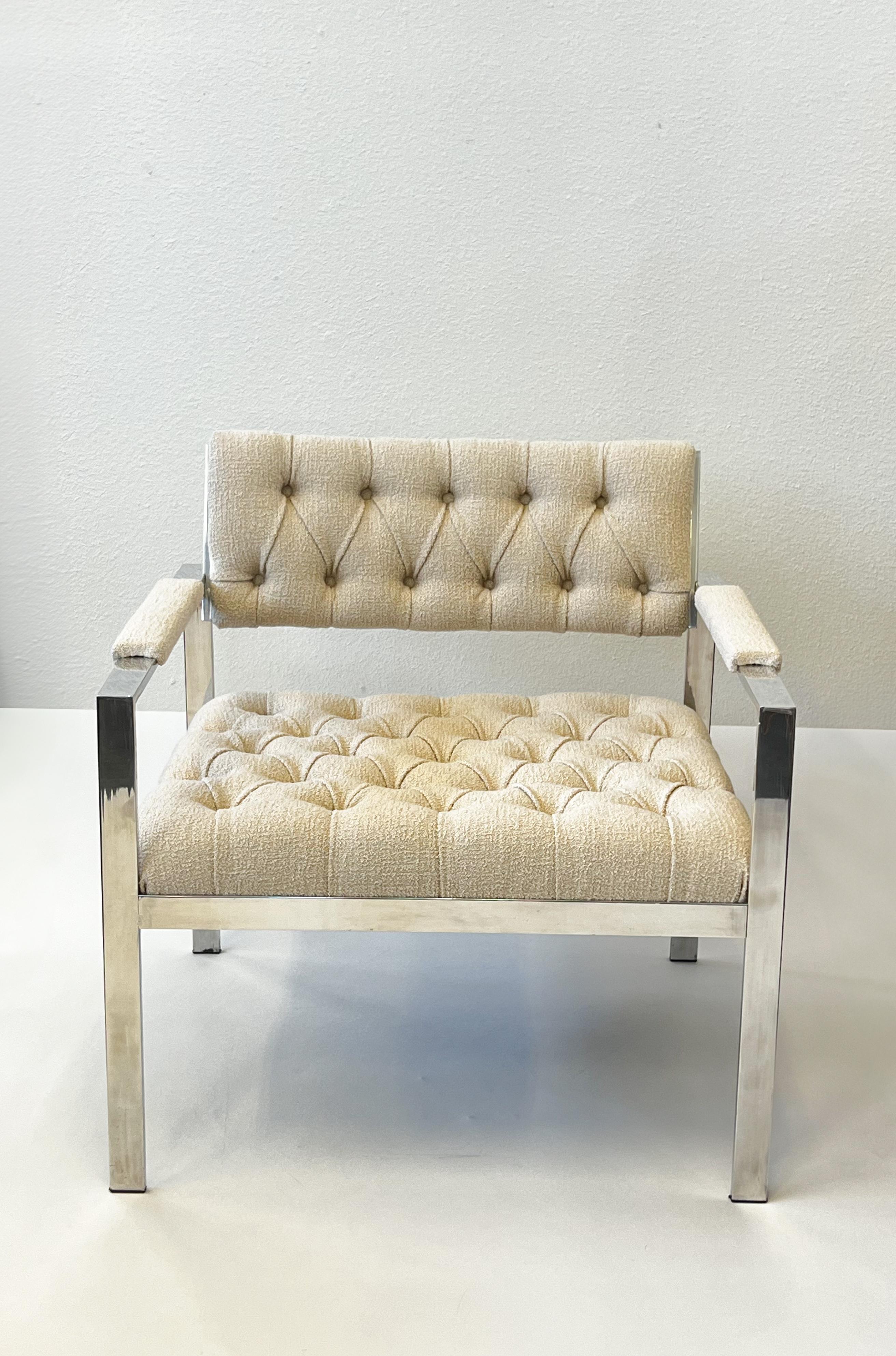 Raro par de sillones blancos de Harvey Probber Moderno de mediados de siglo en venta