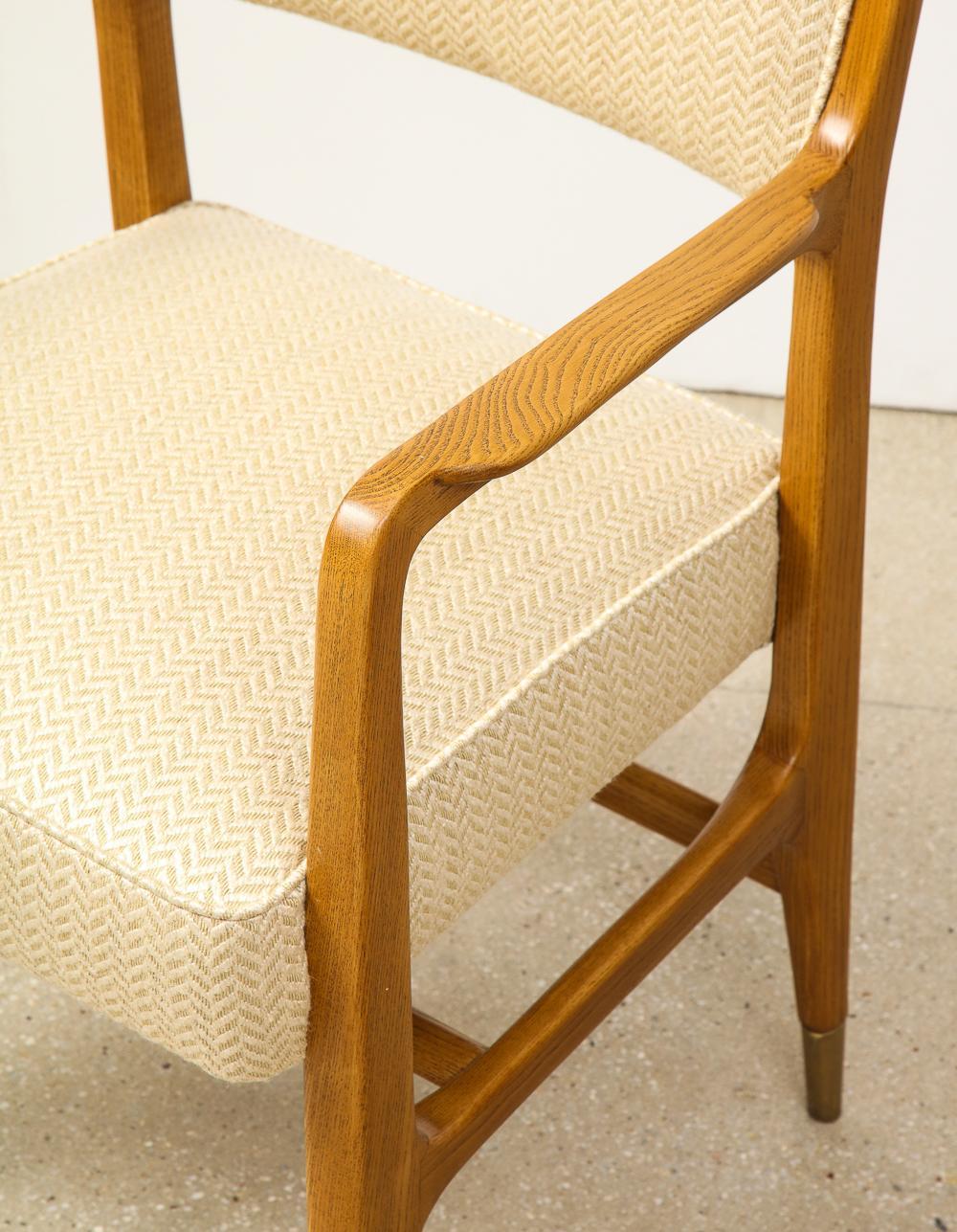 Mid-Century Modern Rare Pair of Open Armchairs by Gio Ponti